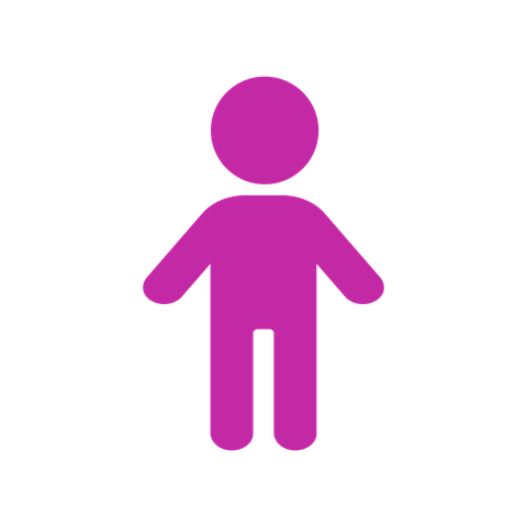 Child icon: a small person