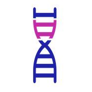Gene icon: a helix-shaped ladder symbol with a short section highlighted