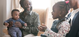 Intergenerational black family