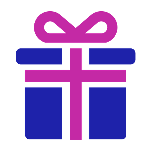 Will (gift or legacy) icon: a present wrapped with a bow