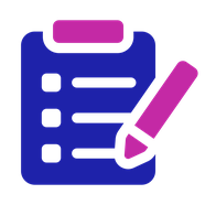 Will-writing service icon: a clipboard with a form and a pen